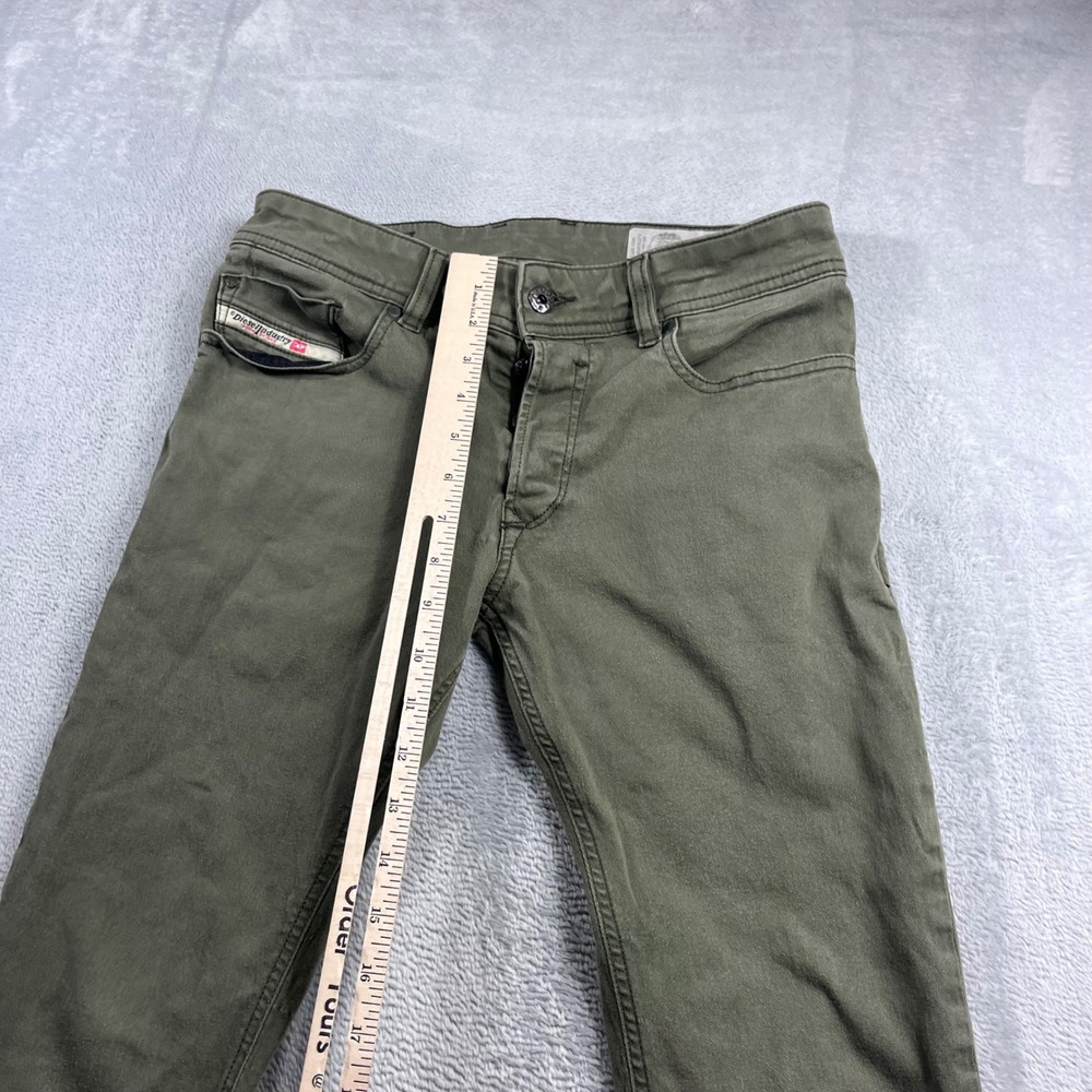 Diesel R-Troxer-A Slim Skinny Jeans Mens W28 Olive Green Stretch Denim 0NAHC - Picture 5 of 11